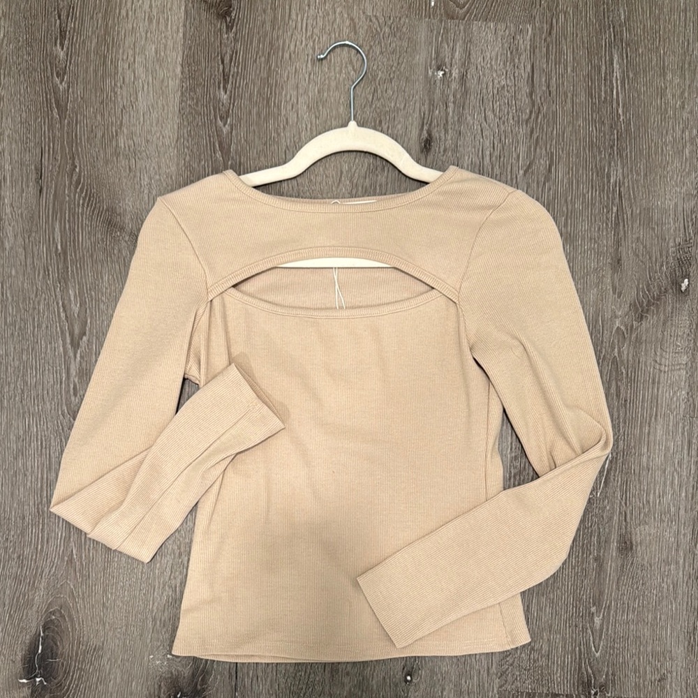 Ribbed Tan Top